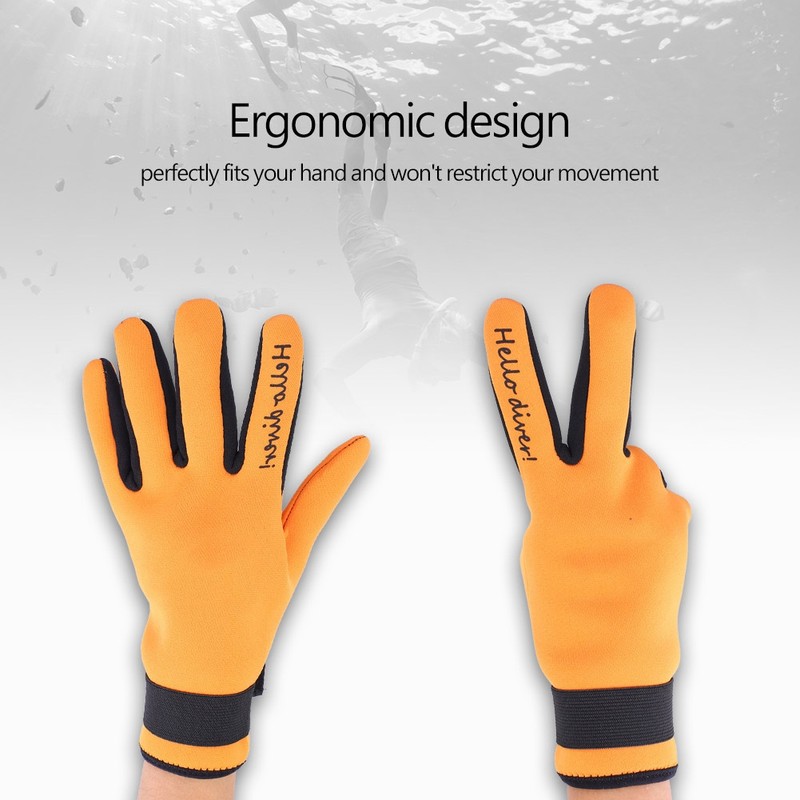 Keep Diving 2MM Warm Neoprene Gloves Swimming Scuba Snorkeling Gloves