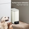 TIPGO Slim Bathroom Trash Can with Lid Soft Close, 6
