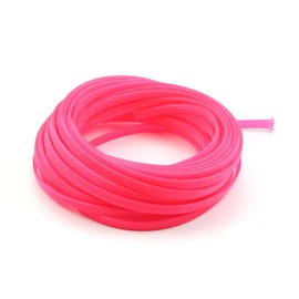 Heyiarbeit 10m/32.8ft PET Expandable Braid Cable Sleeving Flexible Wire Mesh Sleeve Pink 6mm