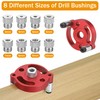 Zocipro Woodworking Center Finder Tool Kit, Aluminium Alloy Drill Guide