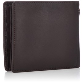 Crocodile Bi-fold Wallet, High Quality Soft Lamb Leather (Sheep Leather), Pure Bill Compartment, Wallet, dark brown