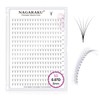 NAGARAKU Premade Fans Eyelash Extensions 320 Fans 5D Volume 0.07mm