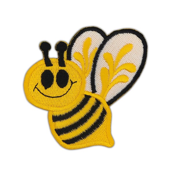 Bee Bumble Bee Sew-On Iron-On Patch Iron-On Patch Size 6.6