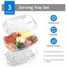 Chillnstay 15-Inch Chilled Serving Tray with Lid and Ice Base,