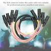 1.5m XLR Audio Cable 4 Channel Splitter Cable Microphone Speaker