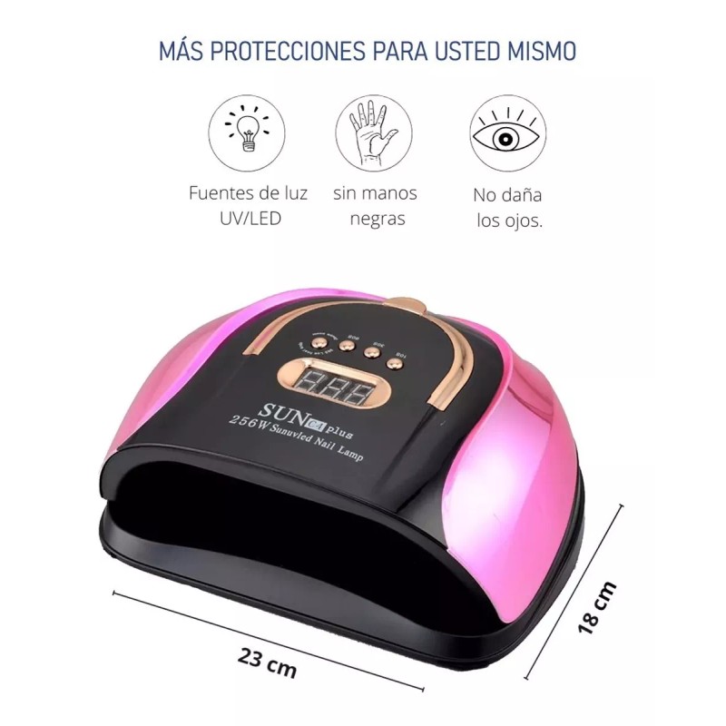 Obp Lampara Para Uñas Uvled 256w Sunc4 Plus Secado Rápido