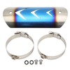 Exhaust Muffler Pipe Protector Stainless Steel Heat Shield Cover Universal