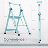 2 Step Ladder in Azure Blue; Collapsible Step Stool with