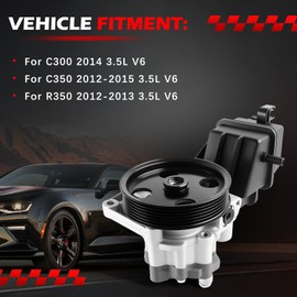 Autodevil 21-623 Power Steering Pump Fit for C300 2014 3.5L V6, for C350 2012-2015, for R350 2012-2013, Power Assist Pump Replace for 21-623, 0064666301, 0064666401, KS01000697