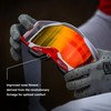 100% MÁSCARAS Unisex Adult Accuri 2 Goggle Red-Clear Lens Glasses,