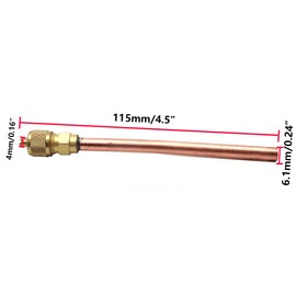 Rannb Air Conditioner Filling Access Valve Spare Part Monodirectional 6mm Tube OD - Pack of 5