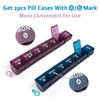 2-Pack Weekly Large Pill Organizer for Travel, 7 Day Jumbo