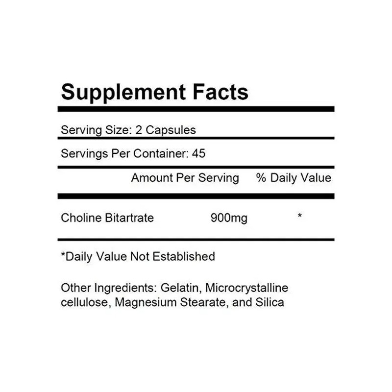 Krk Supplements Colina Bitartrato 900 Mg 90 Cps