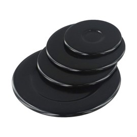 Gas Stove Burner Cap Set of 4 Pack 55mm 75mm 100mm Gas Stove Burner Covers Cooker Hat Set Range Burner Cap for SABAF Gas Stove(Concave)