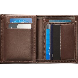 Perfect Fit Shield Wallets NYPD Patrol Officer New York City Police Department Patrolman Hidden Badge Wallet Leather Brown (Cutout PF-145)