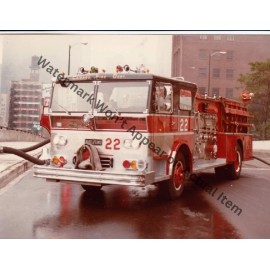 Ward LaFrance Chicago Fire Truck Engine 22 Photograph Print 8.5x11"