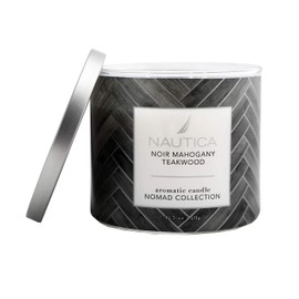 Nautica Noir Mahogany Teakwood Scented Candle Large