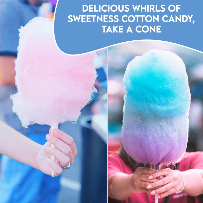 Plain Cotton Candy Cones - Package of 500ct