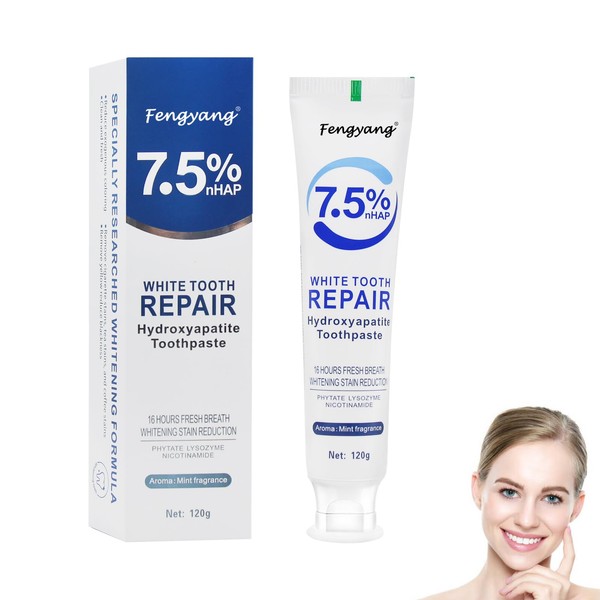 Fengyang® Hydroxylapatit Zahnpasta, Hydroxyapatite Toothpaste, Fluoridfreie Zahnpasta, FüR Empfindliche ZäHne