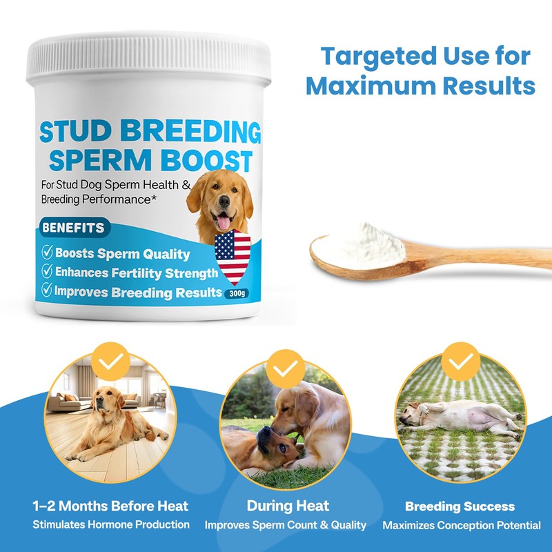 Stud Dog Breeding Supplement – Promotes Sperm Quality, Count &