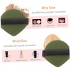 Baluue 21pcs Double-sided Non Puff Washable Blending Sponge for Wet