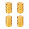 X AUTOHAUX 4pcs Round Car Tire Valve Stem Caps Dust