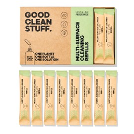 Good Clean Stuff Multi-Purpose Home Cleaning Refill Sachets,10 x High Powered Multi-Purpose Cleaning Sachets. Kitchen, Bathroom, Counters (Mint & Lime)