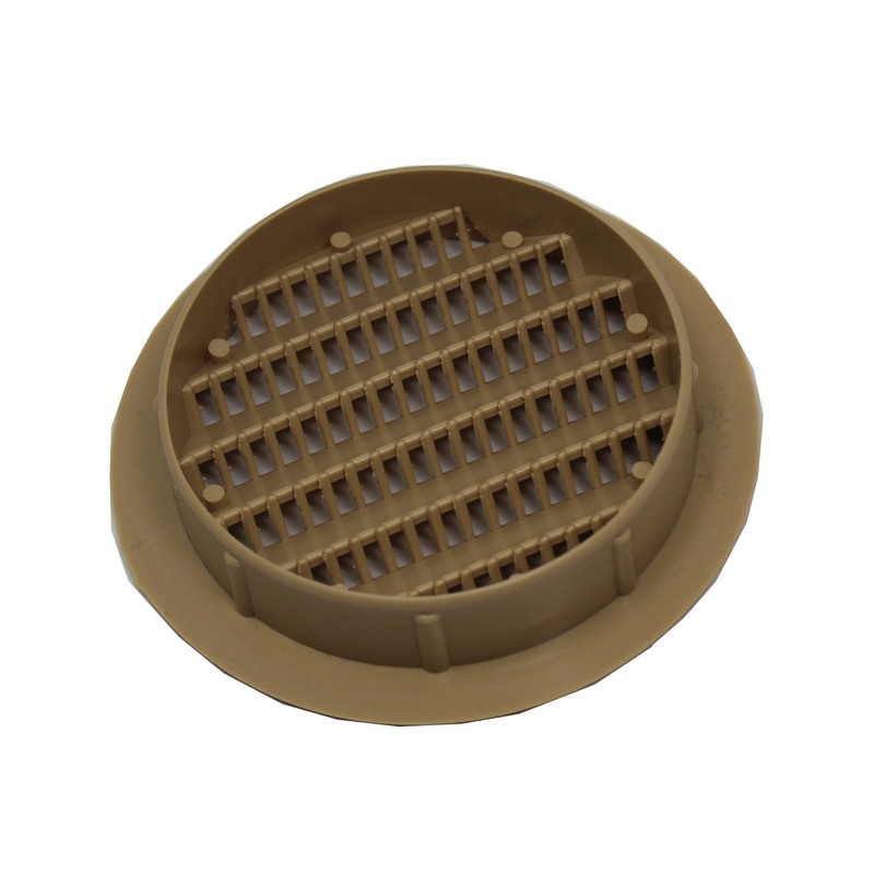 2" Round Green or Tan Plastic Louver Soffit Air Vent