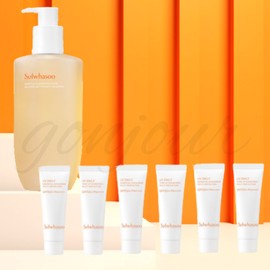 Sulwhasoo Gentle Cleansing Foam 200ml + Sulwhasoo Travel Tinnitus Cream 10ml 6 pieces total 60ml set / 설화수 순행 클렌징폼 200ml+설화수 여행용 상백선크림 10ml 6개 총60ml 세트