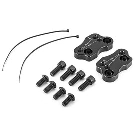 Wsays Aluminum Billet Silver 2" Handlebar Riser Adapter Kit Compatible with Goldwing GL1800 2018-2025