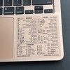 Synerlogic (100pcs) for Mac Word & Excel Shortcuts Cheat Sheet