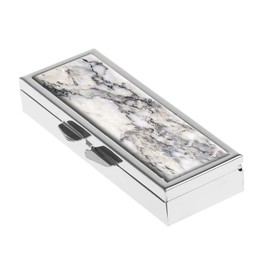 Marble Texture Pill Box for Purse or Pocket Pill Case Decorative Boxes Gift Box Pill Organizer for Travel Pill Box