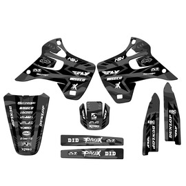 Senge Graphics Inc 1992-1993 KX 125 APACHE Grey Senge Graphics Kit Compatible with Kawasaki - Base Kit, 19/21