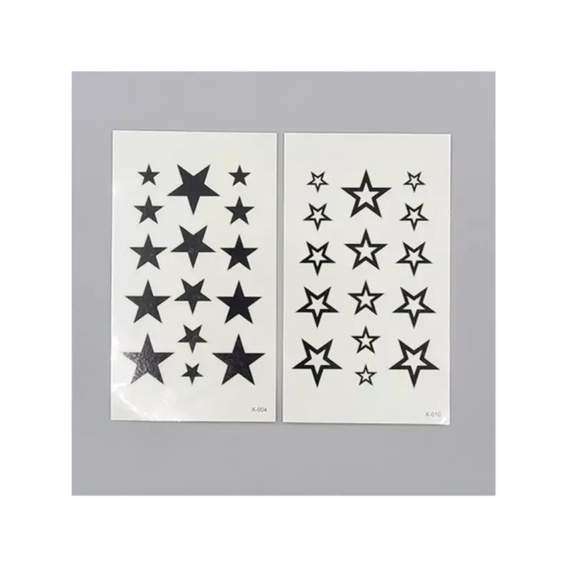 별모양 타투 임시 패션 스티커 스타 뷰티소품 문신 5p Star-shaped