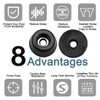 sourcing map Pack of 12 Chair Leg Caps Protective Buffer