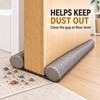 36.6-Inch Double-Sided Door Draft Stopper, Cut-to-Fit Wind & Dust Blocker