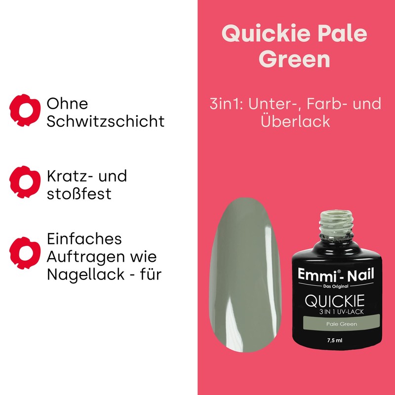 Emmi Nail Quickie Pale Green 3-in-1 (mystical green L043), LED