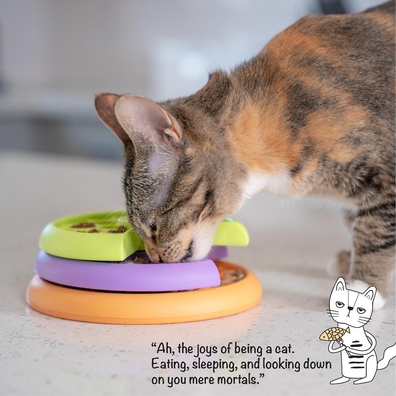 Catstages Kitty Lickin' Layers Multilayered Cat Fun Feeder Cat Treat