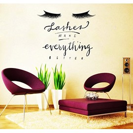 Eyelashes decal,Eyelashes Eye Decal,Eyelashes Eye Sticker,Girls Eyes,Eyebrows Decal,Brow Bar decal,Beauty Salon Decal,Make Up Decal r2020