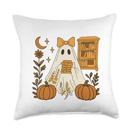 Spooky Life is Scary Without Librarians Throw Pillow