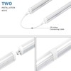 EPESTOEC 6 Pack LED T5 Integrated Single Fixture, 4FT, 2200lm,
