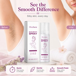 OceAura Body Hair Removal Spray for Women – Fast Foam Depilatory Care for Legs, Arms & Underarms