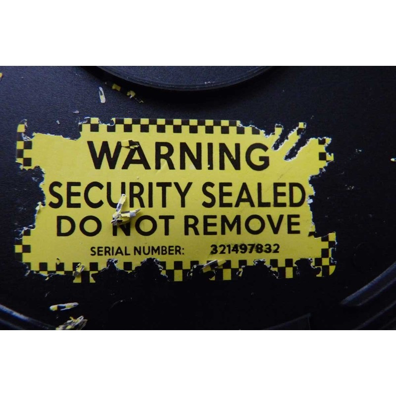Yellow Tamper-EVIDENT Security Labels Warning Security Sealed DO NOT Remove