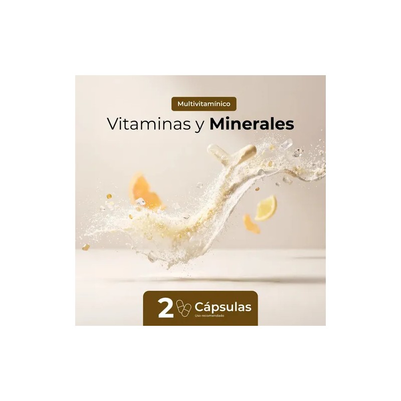 Pure Form Multivit Cápsulas Vitaminas Y Minerales Suplemento Sin Sabor