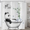 ASDCXZ Funny Shower Curtain, 180 x 200 cm, Panda Takes