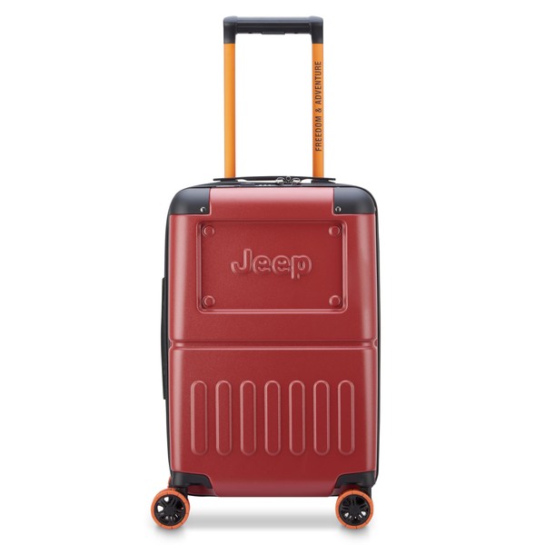 Jeep JH002B Hardside Expandable Luggage with Spinner Wheels, Chilli Pepper,
