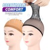 FANDAMEI Wig Caps, Nylon Wig Caps, Undercap, Stretchable, Elastic, Breathable
