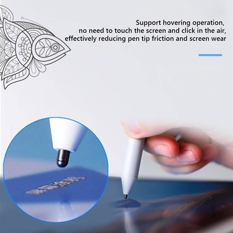 Stylus Pen 4096 Pressure Sensing Type C Interface Silver Active