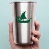 ANGDEST CLUB Decal Stickers of Viking Ship Silhouette (Green) Premium
