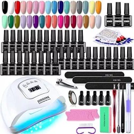 Jodsone Gel De Uñas 32 Colores Juego Con Lampara Y Herramientas